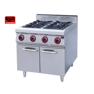 四头燃气煲仔炉连柜座