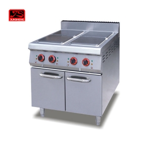 四头方板煮食炉连柜座